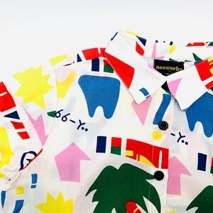 Nooworks Joyce Button Down in A-Ok, 3xl